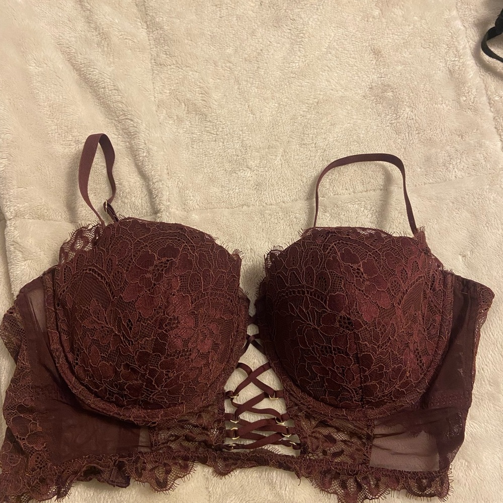 LaSenza Lace Burgundy Bra